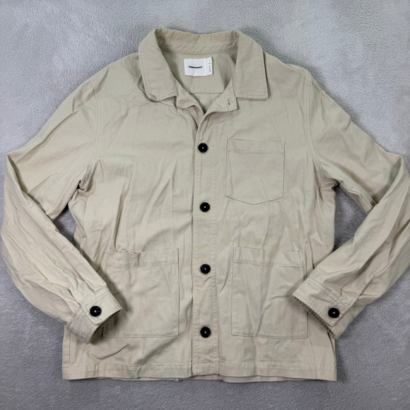 Common Market Other - Common Market Men's XL Beige Cotton Button Up Shirt Chore Jacket Workwear Casual